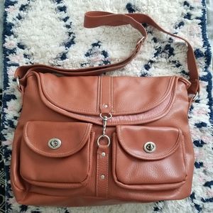 $2! 5 for $10 🔥Messenger Crossbody/Shoulder Bag Faux Leather Tan